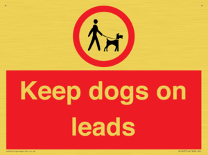 Keep dogs on leads